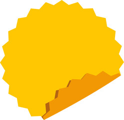 Fototapeta premium Peeling Sticker Label