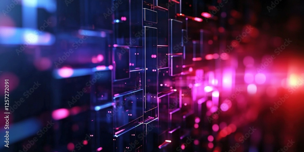 Poster digital background perfect for tech processes, neural networks, artificial intelligence, data transf