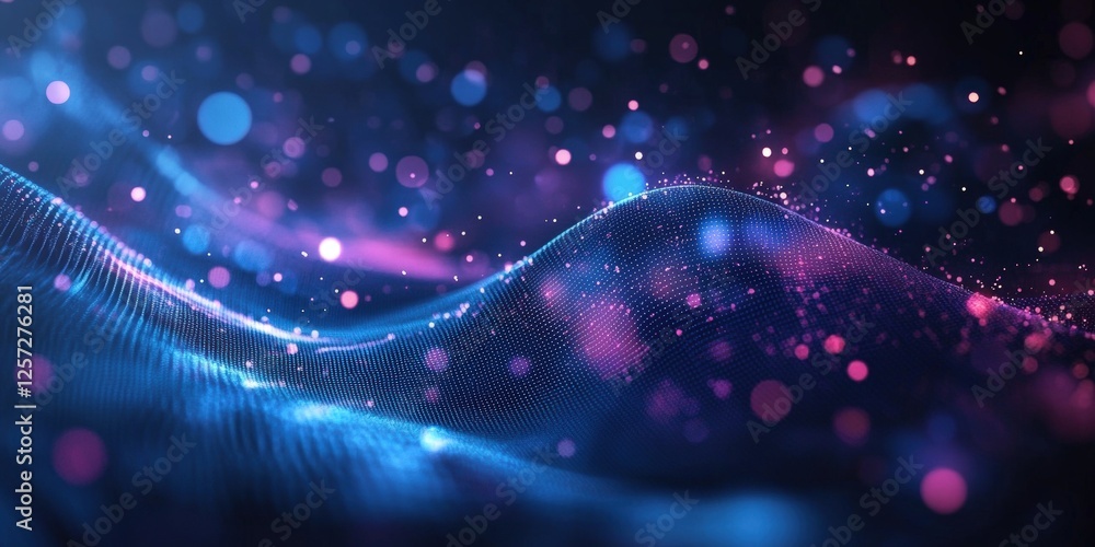 Poster digital background perfect for tech processes, neural networks, artificial intelligence, data transf