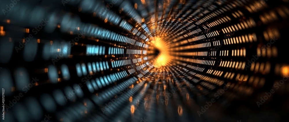 Poster The image features an abstract background with glowing blue lines and a network of interconnected nodes, emphasizing a dynamic and futuristic theme