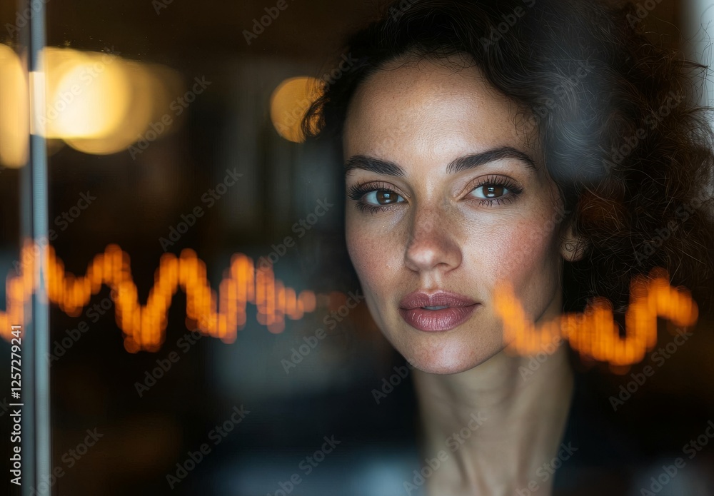 Poster in the business meeting, the speaker reviews the budget and people matters, using data analytics and