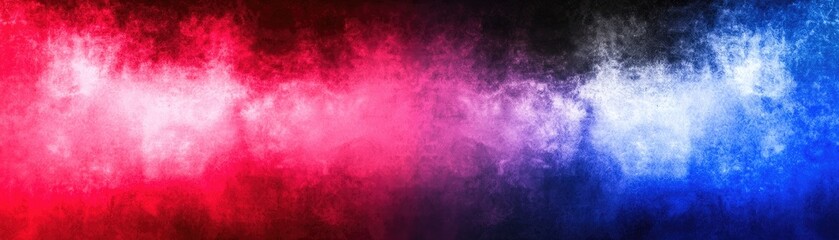 Fototapeta premium Red blue smoke clouds, dark background, abstract art, website banner