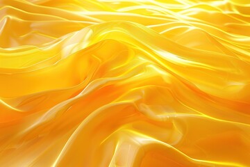 Bright yellow abstract background with waves