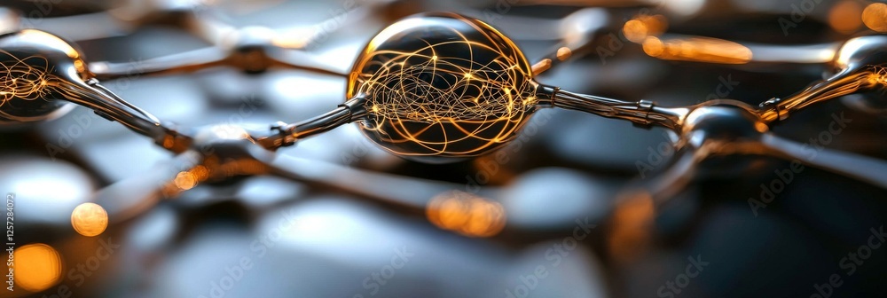 Poster a futuristic global network where glowing nodes and connections depict digital transformation and wi