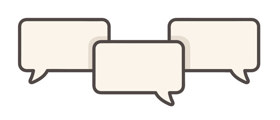 Fototapeta premium simple speech bubbles