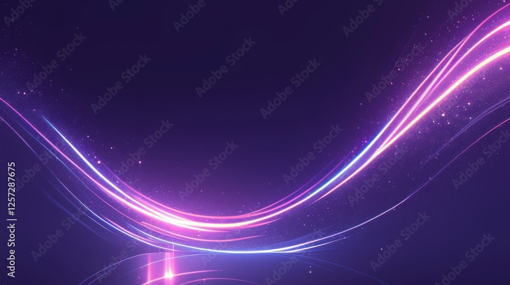 Wall mural abstract neon liquid waves background with neon liquid waves and dynamic light effects. emphasizing 