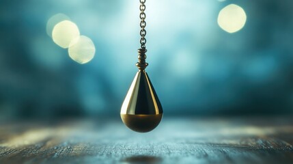 A pendulum swings in with Bokeh Background