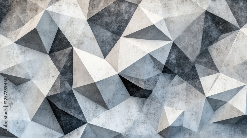 Aufkleber Abstract geometric shapes create a textured triangular pattern