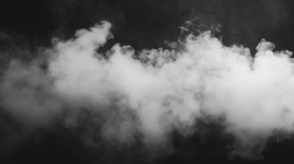 Abstract Black and White Smoke Background Texture