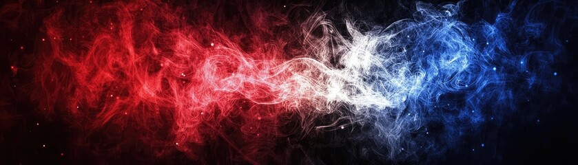 Red blue smoke swirl abstract background