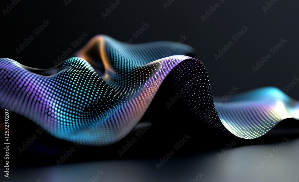 Canvas Prints cyberspace. private information, data flow, digital generation, electronic field, processed data wav