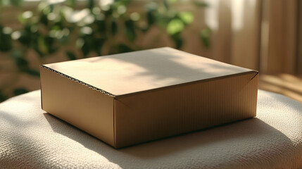 Photo: Sunlight on Cardboard Box, Home Delivery, Shipping, Packaging