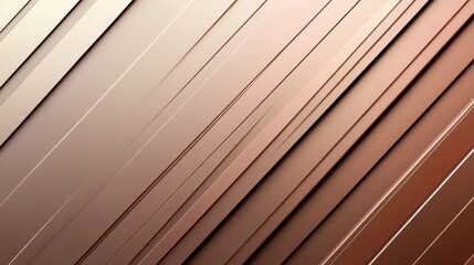 Obraz premium Abstract diagonal arrangement of three dimensional stripes in brown tones