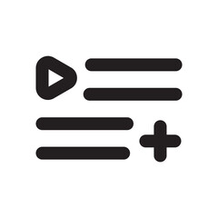 Obraz premium Playlist Icon