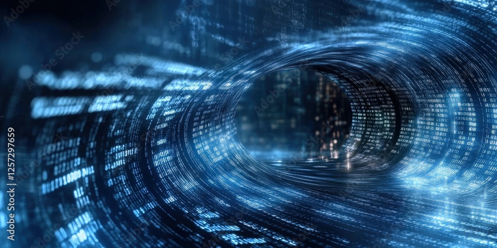 Poster digital background perfect for tech processes, neural networks, artificial intelligence, data transf