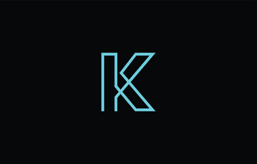 K CREATIVE TECH LETTER LOGO. This logo design is the process of creating a visual symbol that represents a brand, company, or individual.