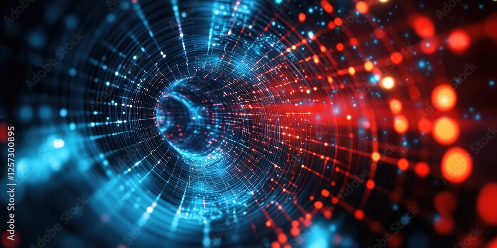 Poster digital background perfect for tech processes, neural networks, artificial intelligence, data transf