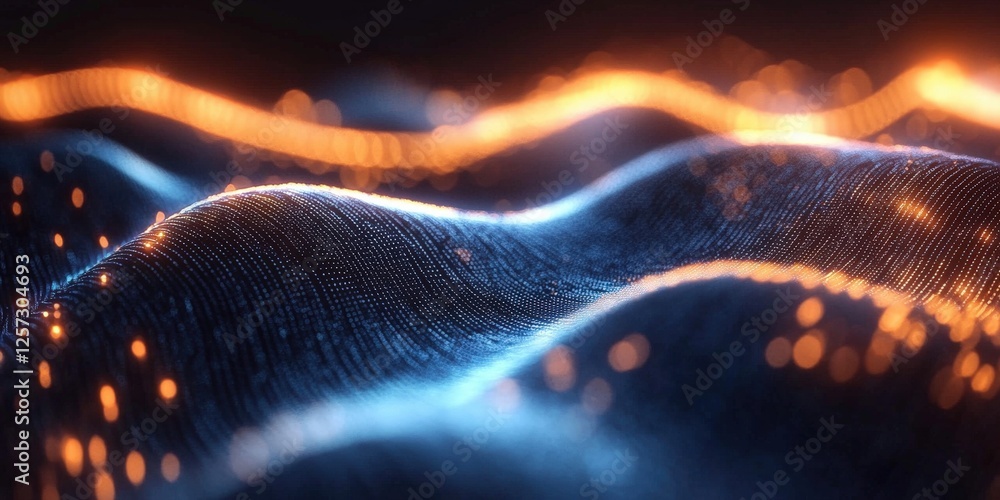 Poster digital background perfect for tech processes, neural networks, artificial intelligence, data transf