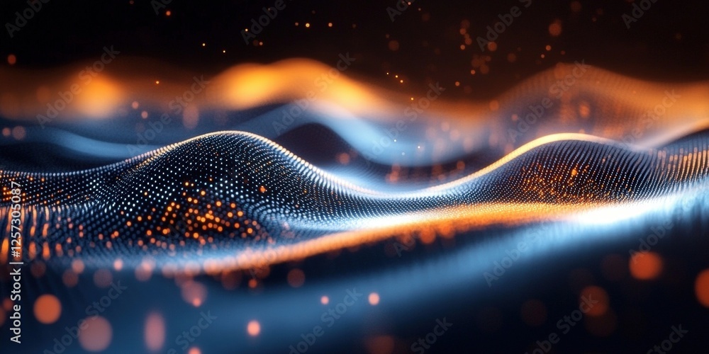 Poster digital background perfect for tech processes, neural networks, artificial intelligence, data transf