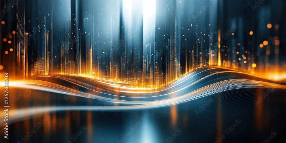 Poster digital background perfect for tech processes, neural networks, artificial intelligence, data transf