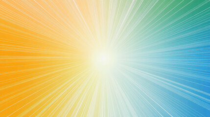 Vibrant sunburst radiating pastel colors