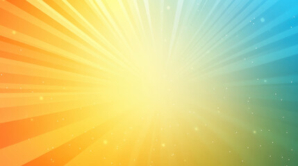 Bright sunburst radiant energy vibrant hues