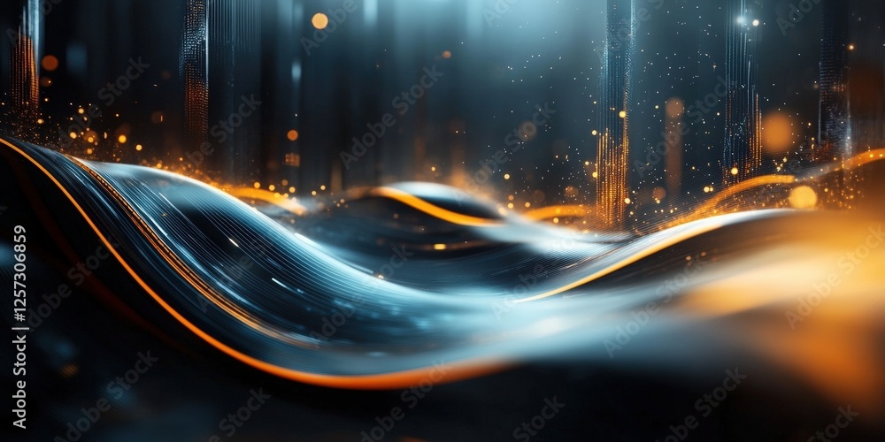 Poster digital background perfect for tech processes, neural networks, artificial intelligence, data transf