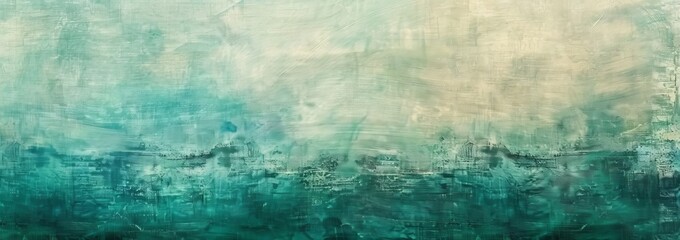 Obraz premium Abstract Teal Textured Background With Paint Strokes. A Cool, Contemporary Backdrop Ideal For Adding Depth To Graphic Design Projects.