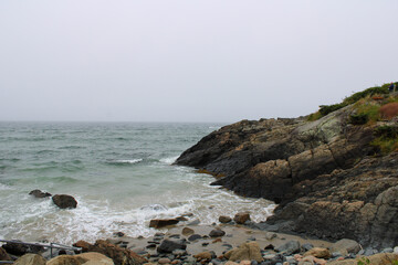Rugged coastline of Ogunquit Maine