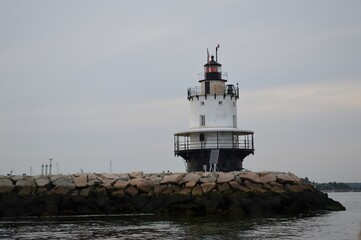 Bug Lighthouse on a gloomy fall day