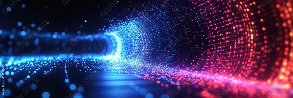 Poster digital background perfect for tech processes, neural networks, artificial intelligence, data transf