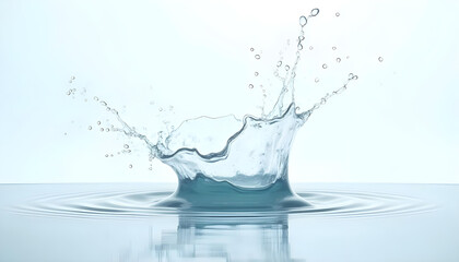 a dynamic splash of water background