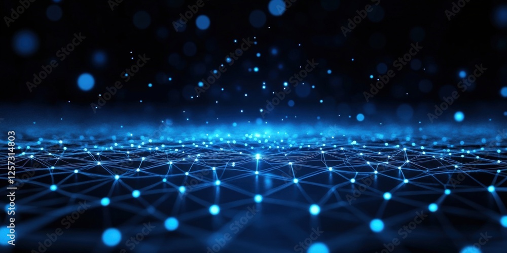 Poster digital background perfect for tech processes, neural networks, artificial intelligence, data transf
