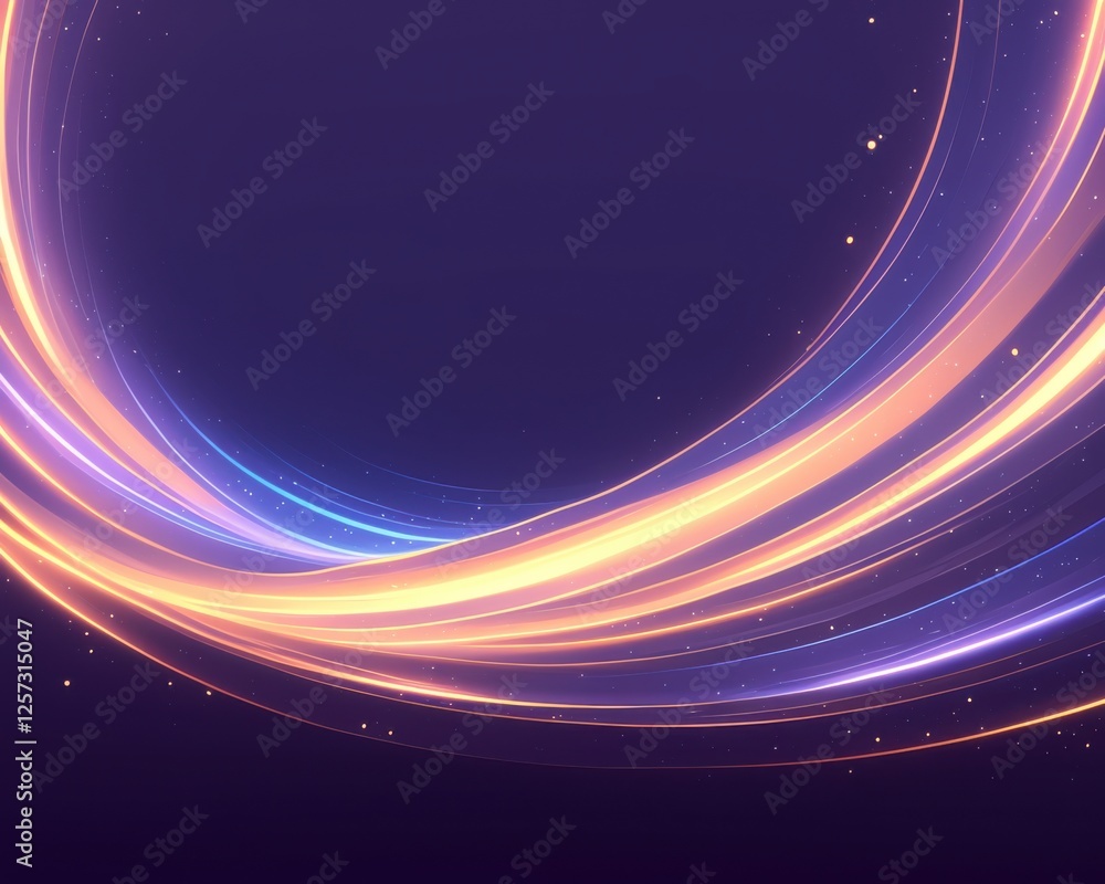Wall mural abstract radiant light swirls background with radiant light swirls and colorful glow effects. emphas