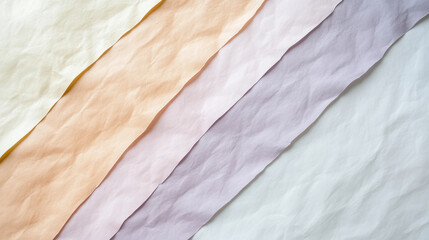 Soft pastel fabric swatches, gradient hues