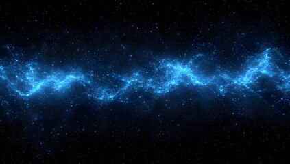 Obraz premium Cosmic energy wave in deep space