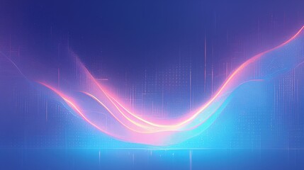 Abstract radiant waveforms background with radiant waveforms and vibrant color shifts. Emphasizing dynamic flow and modern design, ideal for artistic visuals and high-impact graphics.