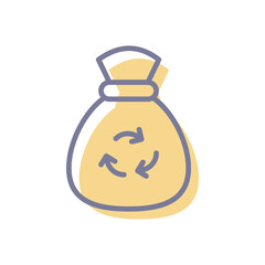 Waste Recycling vector icon