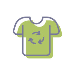 Recycled Clothing vector icon