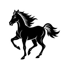 Fototapeta premium horse silhouette vector
