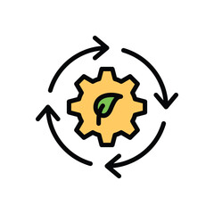 Eco Process vector icon