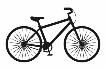 Fototapeta premium Simple Line Art Bicycle Vectors