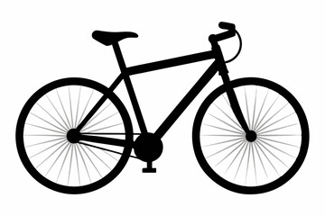 Obraz premium Simple Line Art Bicycle Vectors