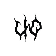 UO monogram logo design letter text name symbol monochrome logotype alphabet character simple logo