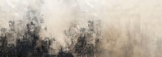 Abstract Painting With Blended Grays, Blacks, And Whites. Texture And Depth For Creative Projects.
