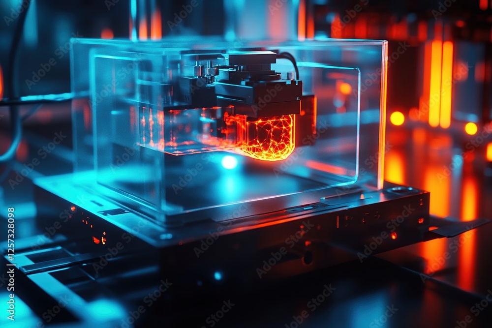 Aufkleber advanced 3d printing: innovative technology creates intricate designs with precision and speed in fu
