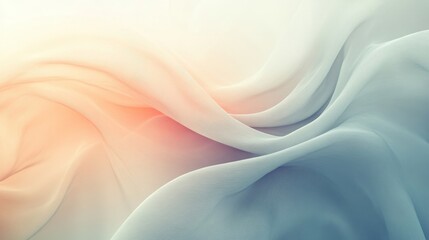 Obraz premium Flowing fabric in pastel shades creates soft abstract patterns