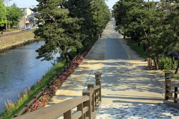 草加松原遊歩道 百代橋tと綾瀬川