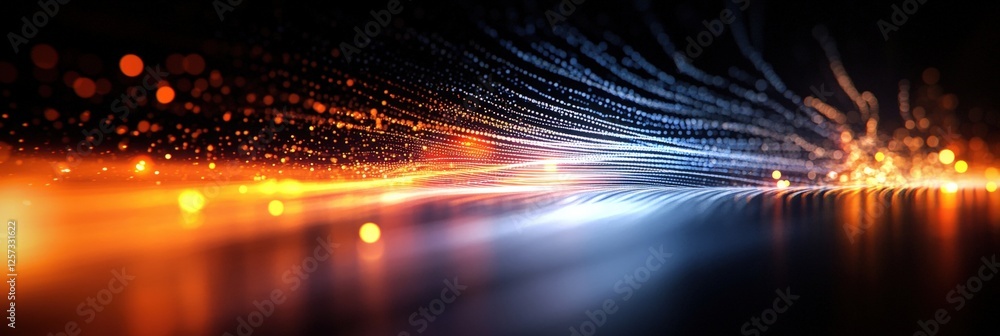 Poster digital background perfect for tech processes, neural networks, artificial intelligence, data transf