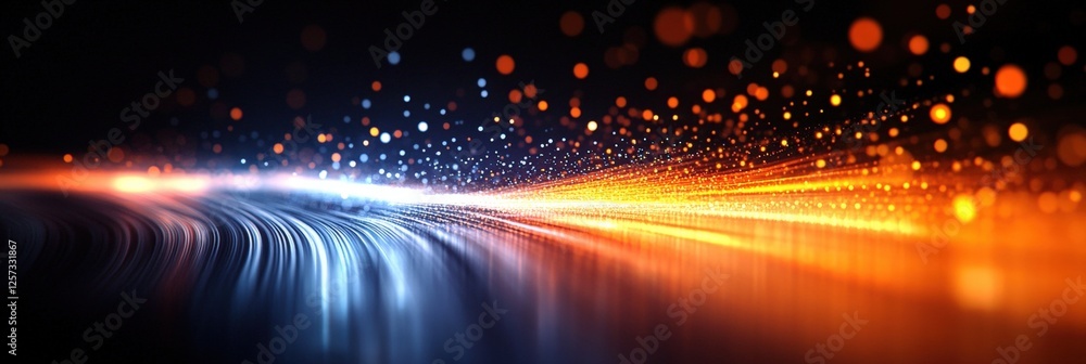 Poster digital background perfect for tech processes, neural networks, artificial intelligence, data transf